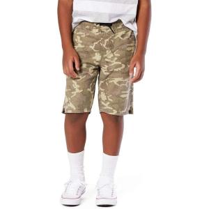 imageLevi Strauss Signature Gold Boys Big Easy Pullon Flat Front ShortsVintage Camo Olive