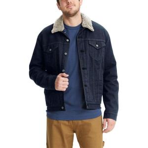 imageLevi Strauss Signature Gold Mens Signature Sherpa Lined Trucker JacketGlowingsherpa Jacketwaterless
