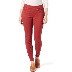 imageLevi Strauss Signature Gold Womens Totally Shaping Pullon Skinny Jeans MidRise Stretch Denim Available in Plus SizeBrick Red