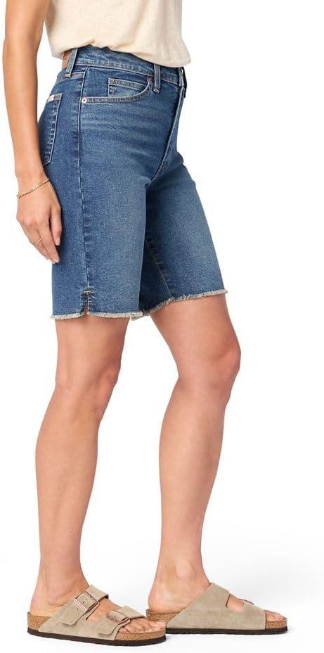 imageLevi Strauss Signature Gold Womens Heritage High Rise 9quot Bermuda Short Available in Plus SizeNew Dark Carbon