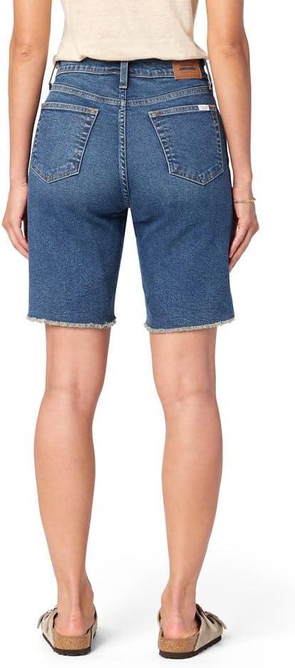 imageLevi Strauss Signature Gold Womens Heritage High Rise 9quot Bermuda Short Available in Plus SizeNew Dark Carbon