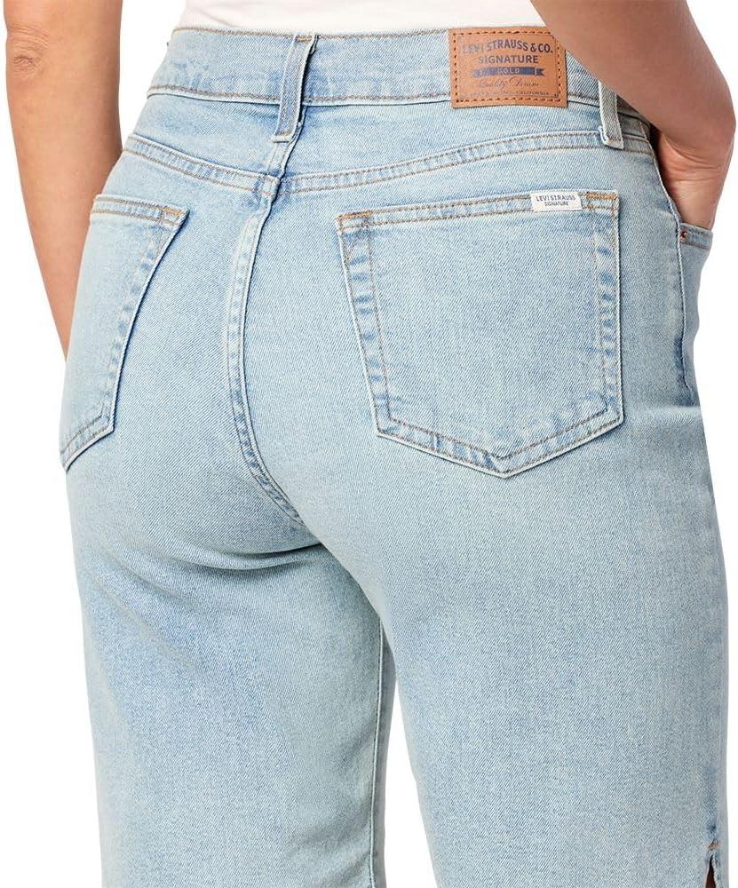 imageLevi Strauss Signature Gold Womens Heritage High Rise 9quot Bermuda Short Available in Plus SizeNew Walking on Clouds