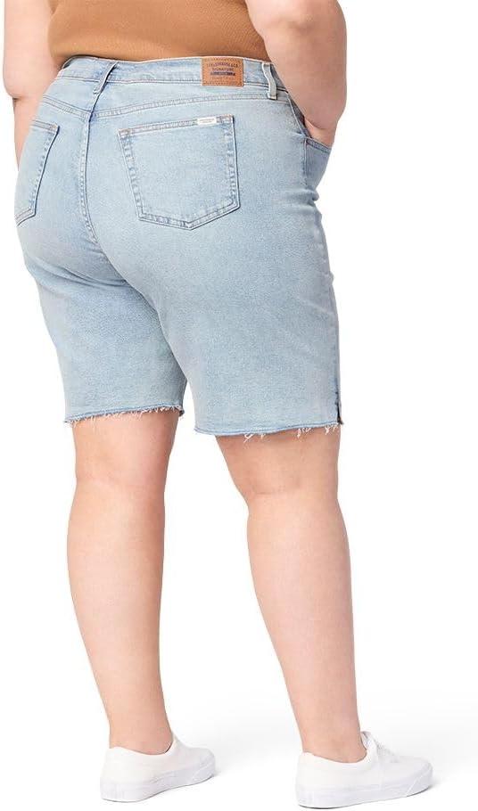 imageLevi Strauss Signature Gold Womens Heritage High Rise 9quot Bermuda Short Available in Plus SizeNew Walking on Clouds