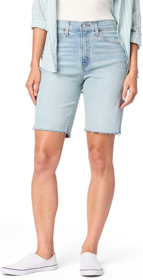 imageLevi Strauss Signature Gold Womens Heritage High Rise 9quot Bermuda Short Available in Plus SizeNew Walking on Clouds