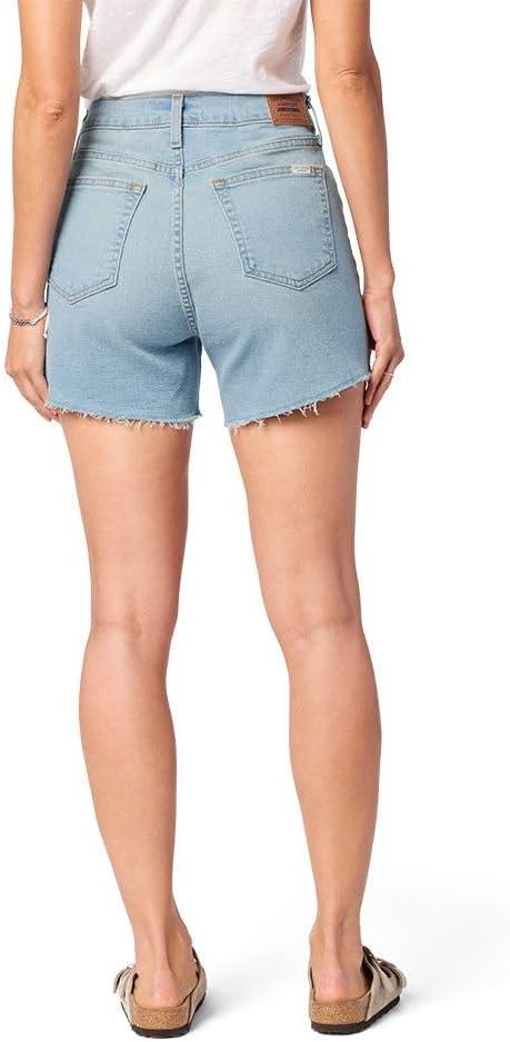 imageLevi Strauss Signature Gold Womens Size Heritage Original MidRise 4quot Shorts Stretch Denim Available in PlusNew Ultraviolet