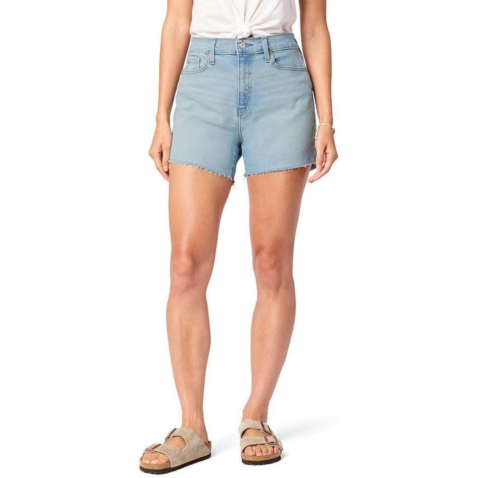 imageLevi Strauss Signature Gold Womens Size Heritage Original MidRise 4quot Shorts Stretch Denim Available in PlusNew Ultraviolet