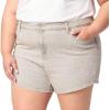 imageLevi Strauss Signature Gold Womens Size Heritage Original MidRise 4quot Shorts Stretch Denim Available in PlusNew Galaxy Grey