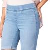 imageLevi Strauss Signature Gold Womens Totally Shaping Pull on Bermuda Shorts Available in Plus SizeNew Cosmic Waves