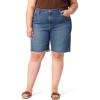 imageLevi Strauss Signature Gold Womens Heritage High Rise 9quot Bermuda Short Available in Plus SizeNew Dark Carbon