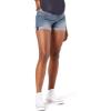 imageLevi Strauss Signature Gold Womens Maternity MidRise Shortie ShortsBlue Icewaterless