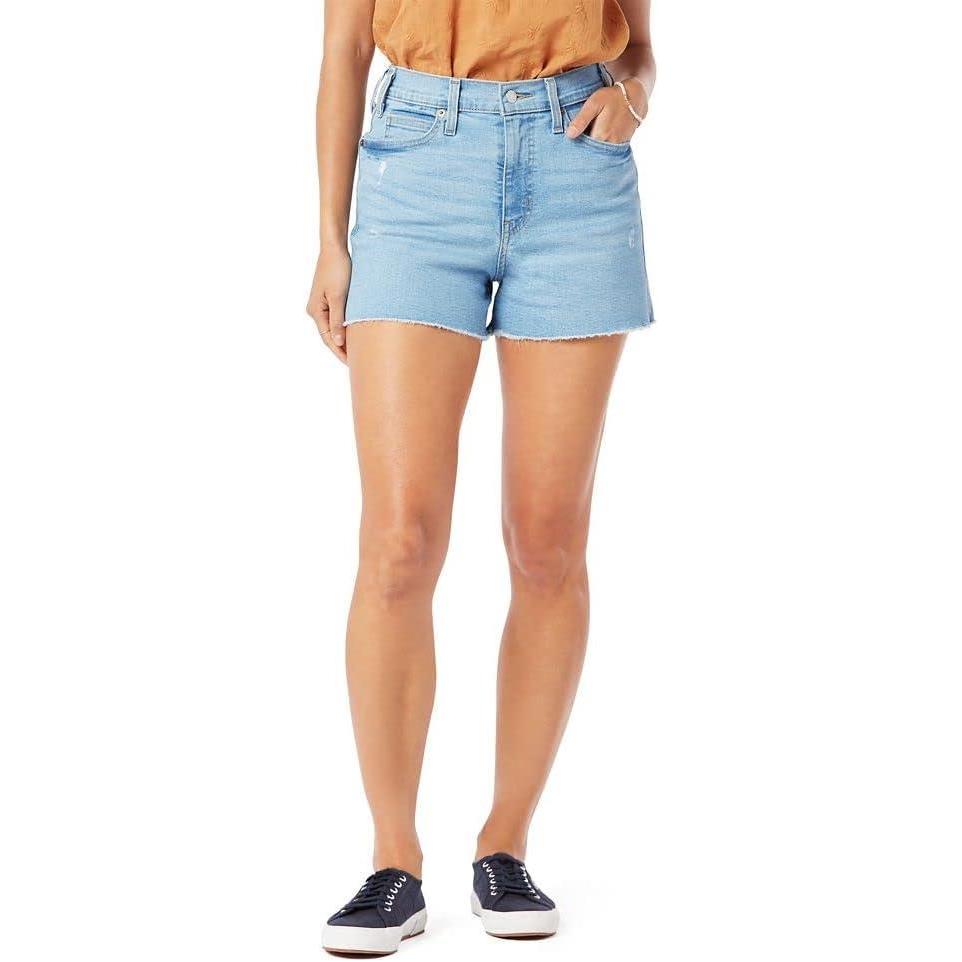 imageLevi Strauss Signature Gold Womens Heritage High Rise 3quot Shorts Available in Plus SizeBright Eyez