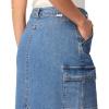imageLevi Strauss Signature Gold Womens Everyday Cargo Midi Skirt MidRise Stretch Denim Available in PlusNew Olive Night