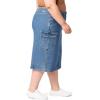 imageLevi Strauss Signature Gold Womens Everyday Cargo Midi Skirt MidRise Stretch Denim Available in PlusNew Seams to Be