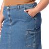 imageLevi Strauss Signature Gold Womens Everyday Cargo Midi Skirt MidRise Stretch Denim Available in PlusNew Seams to Be