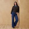 imageLevi Strauss Signature Gold Womens Heritage Belted Wide Leg Jeans MidRise Stretch Denim Also Available in PlusNew Bayou Blues