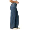 imageLevi Strauss Signature Gold Womens Heritage Original Wide Leg Jeans MidRise Stretch DenimBlue Oddity