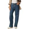 imageLevi Strauss Signature Gold Womens Heritage Original Wide Leg Jeans MidRise Stretch DenimBlue Oddity