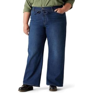 imageLevi Strauss Signature Gold Womens Heritage Belted Wide Leg Jeans MidRise Stretch Denim Also Available in PlusNew Bayou Blues