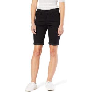 imageLevi Strauss Signature Gold Womens MidRise Bermuda Shorts Stretch Denim Standard and PlusNight Sky