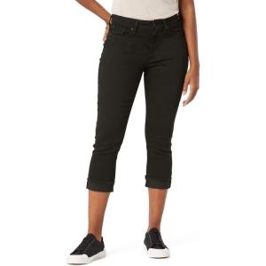 imageLevi Strauss Signature Gold Womens MidRise Slim Fit Capris Stretch Denim Available in Plus SizeBlack Opal