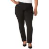 imageLevi Strauss Signature Gold Womens Modern Straight Jeans MidRise Stretch Denim Available in Plus SizeNoir Discontinued