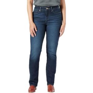 imageLevi Strauss Signature Gold Womens Modern Straight Jeans MidRise Stretch Denim Available in Plus SizeAngel Island