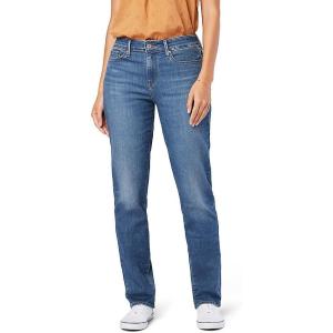 imageLevi Strauss Signature Gold Womens Modern Straight Jeans MidRise Stretch Denim Available in Plus SizeMystic Waters