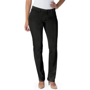 imageLevi Strauss Signature Gold Womens Modern Straight Jeans MidRise Stretch Denim Available in Plus SizeNoir