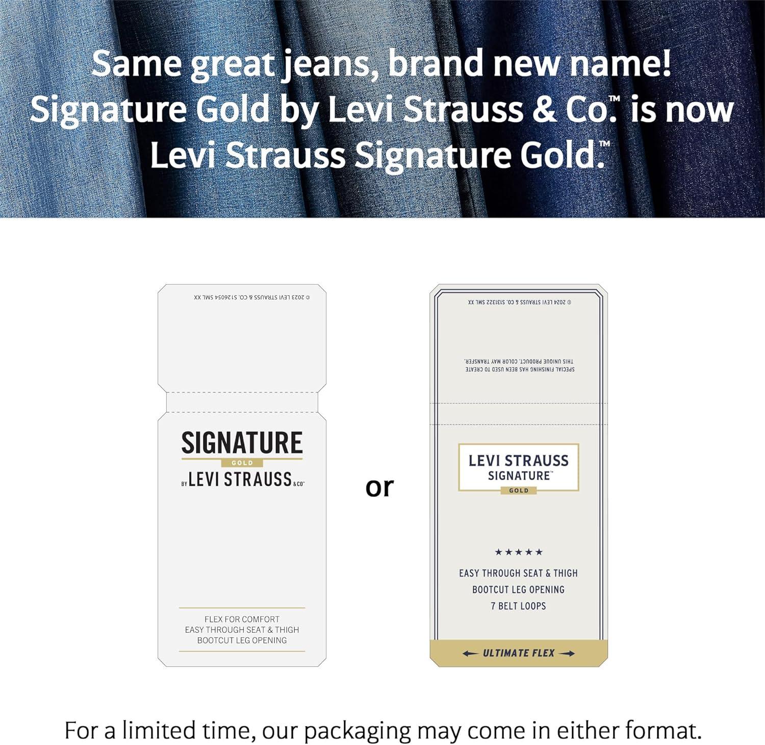 imageSignature by Levi Strauss ampamp Co Gold mens Bootcut Fit JeansCotton Cloud Carpenter