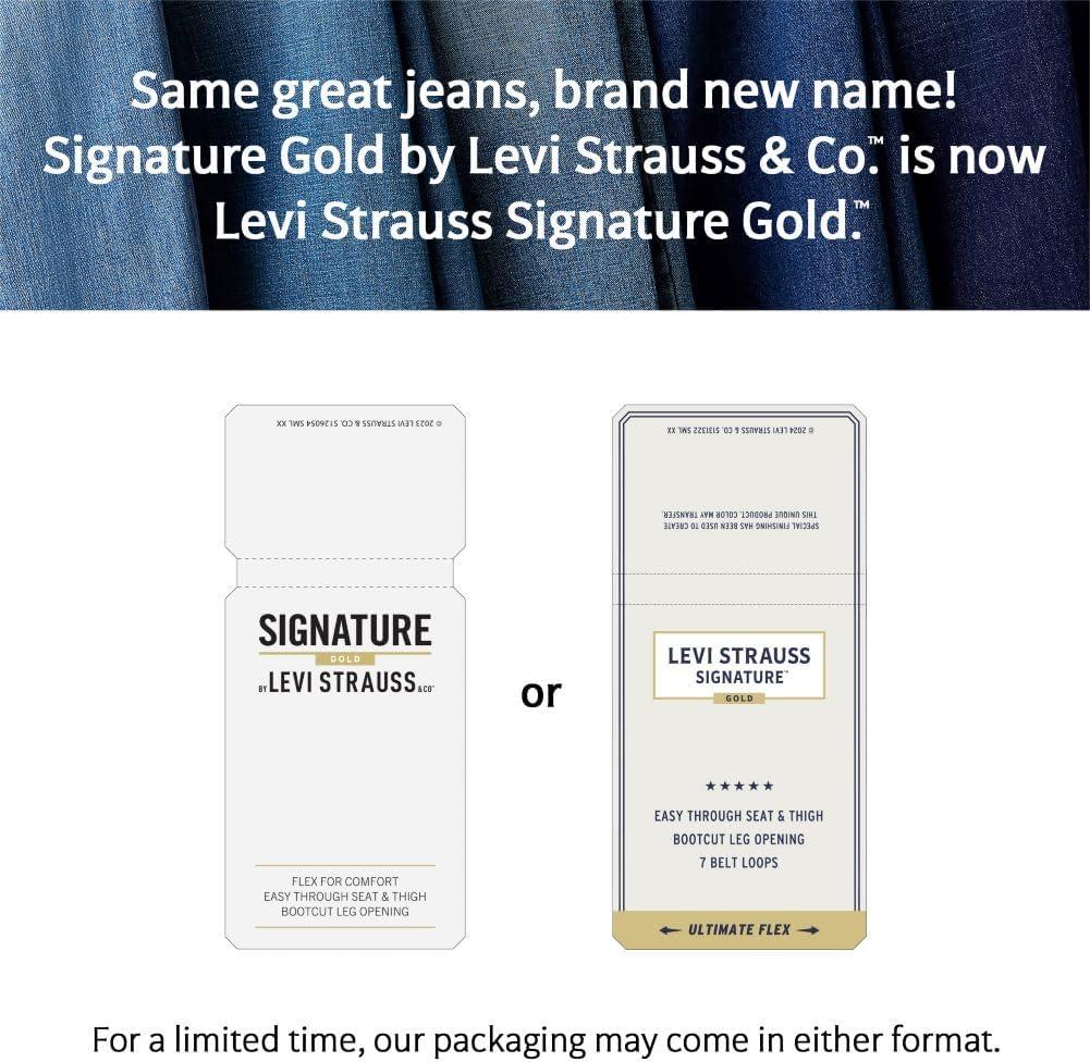 imageSignature by Levi Strauss ampamp Co Gold mens Bootcut Fit JeansMidnight Mist