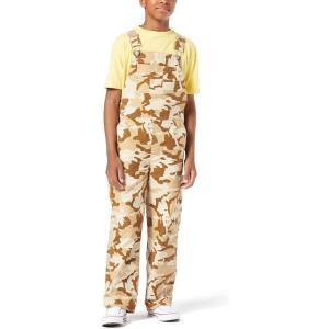 imageLevi Strauss Signature Gold Boys OverallsNew Sig Boys Blowout Camo Brown Brown Khaki